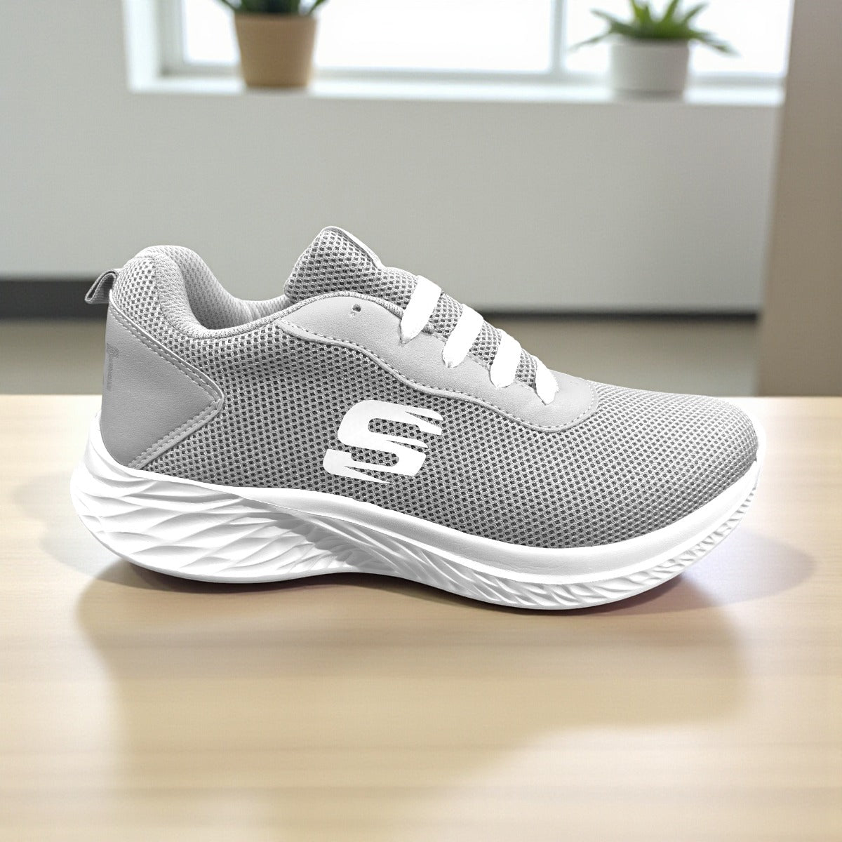 Tenis Deportivo Gris Sneaker Hombre Correr Ligero No Derrapa